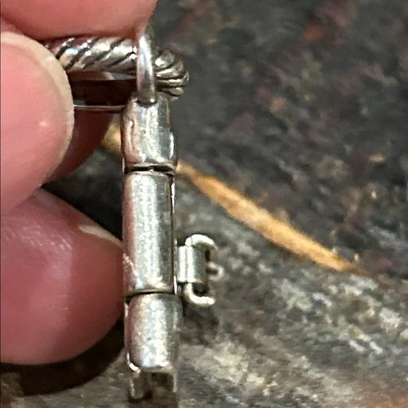 Brighton Silver plate Holy Bible Charm, scripture inside, preloved - Picture 7 of 13